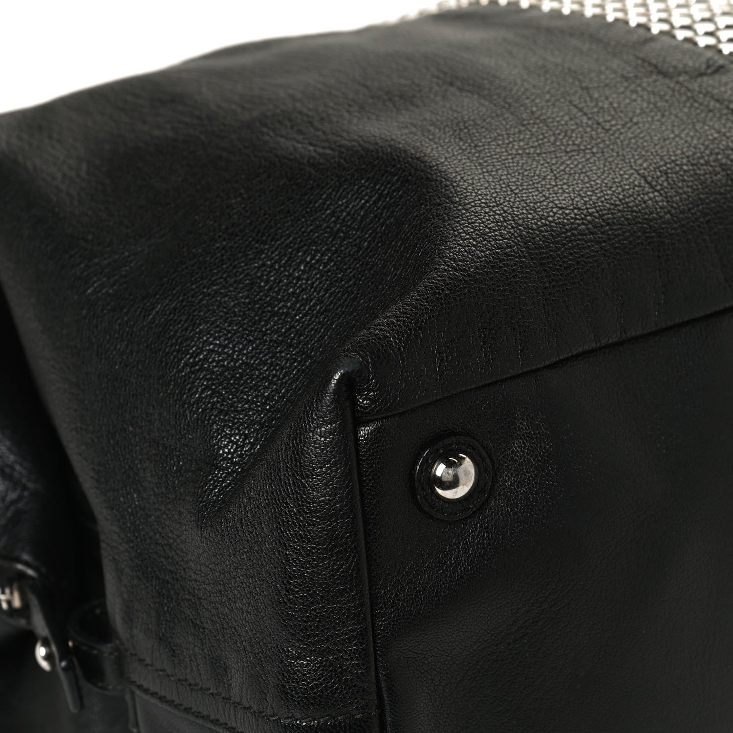 Saint Laurent Calfskin Studded Easy Sac Black 11 of 15
