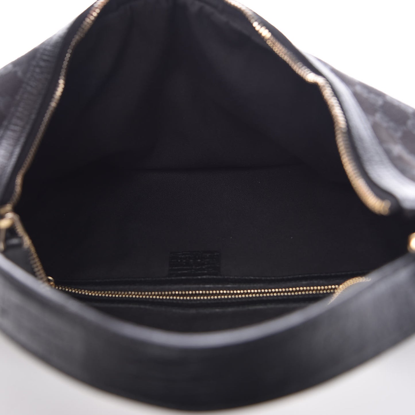 Monogram Large Horsebit Web Hobo Black
