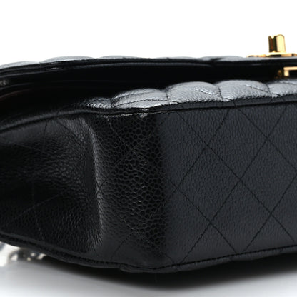 Chanel Caviar Quilted Medium Double Flap Black 8 of 9