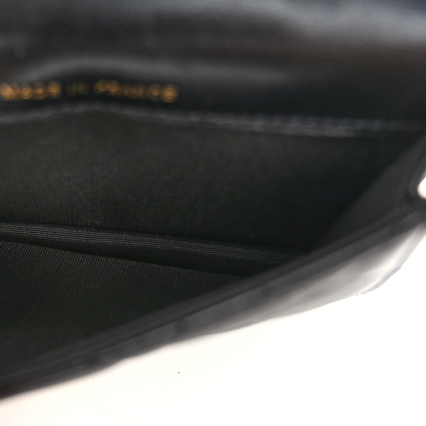 Lambskin Quilted Top Handle Flap Coin Purse With Chain Black
