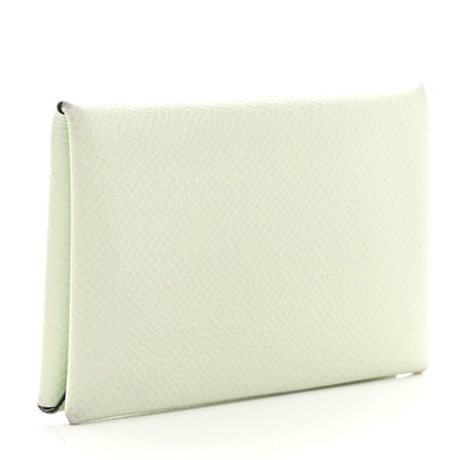 Hermes Epsom Calvi Card Case Vert Fizz 3 of 8