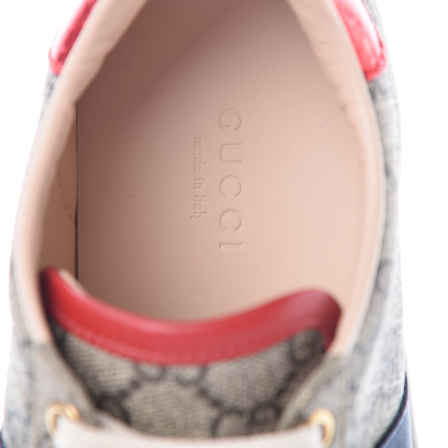 Gucci GG Supreme Monogram Womens Ace Low-Top Sneaker 35 Beige 8 of 11