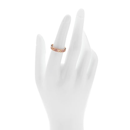 Gucci 18K Rose Gold Pink Sapphire Icon Stardust Thin Band Ring 53 6.5 2 of 5