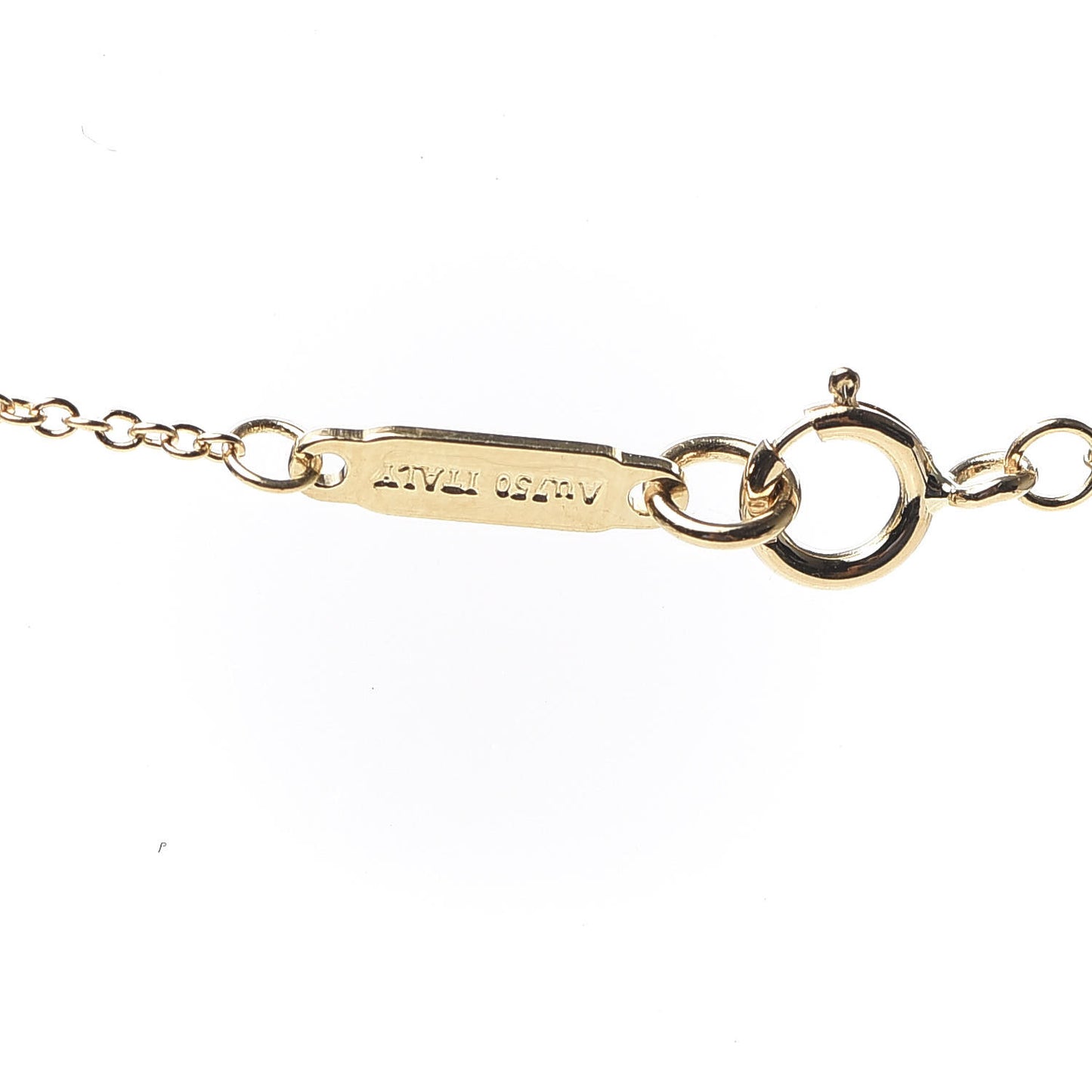 18K Yellow Gold Diamond 1837 Circle Pendant Necklace