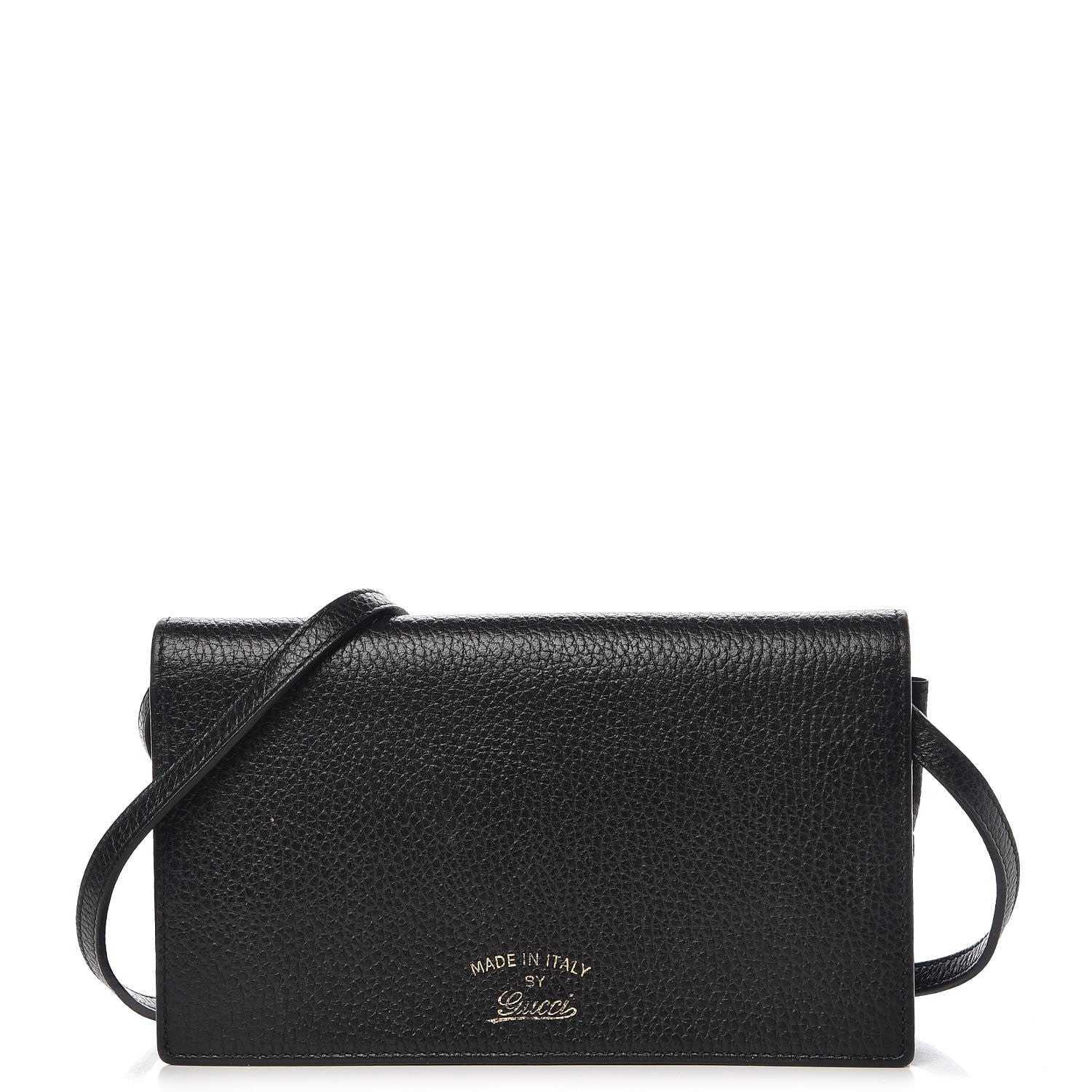 Gucci Dollar Calfskin Mini Swing Wallet Bag Black 1 of 8