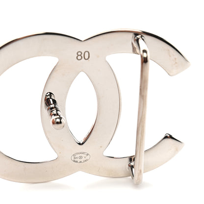 Chanel Calfskin CC Reversible Belt 80 32 Black White 6 of 7