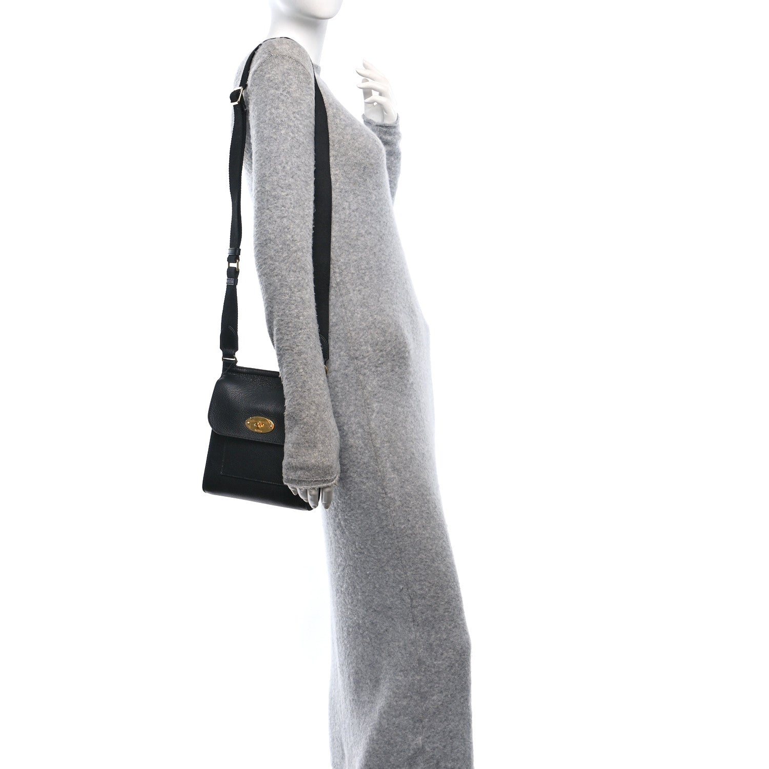 Mulberry Natural Grain Calfskin Antony Messenger Crossbody Black 2 of 10