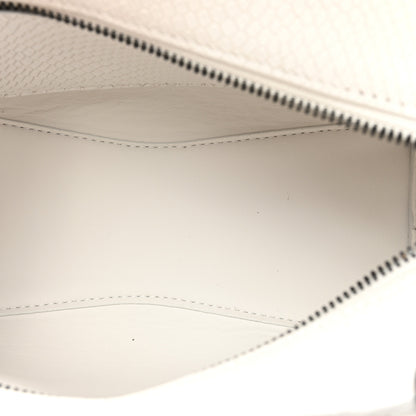 Balenciaga Grained Calfskin Snake Effect Silver Hardware Mini Neo Classic City White 5 of 12