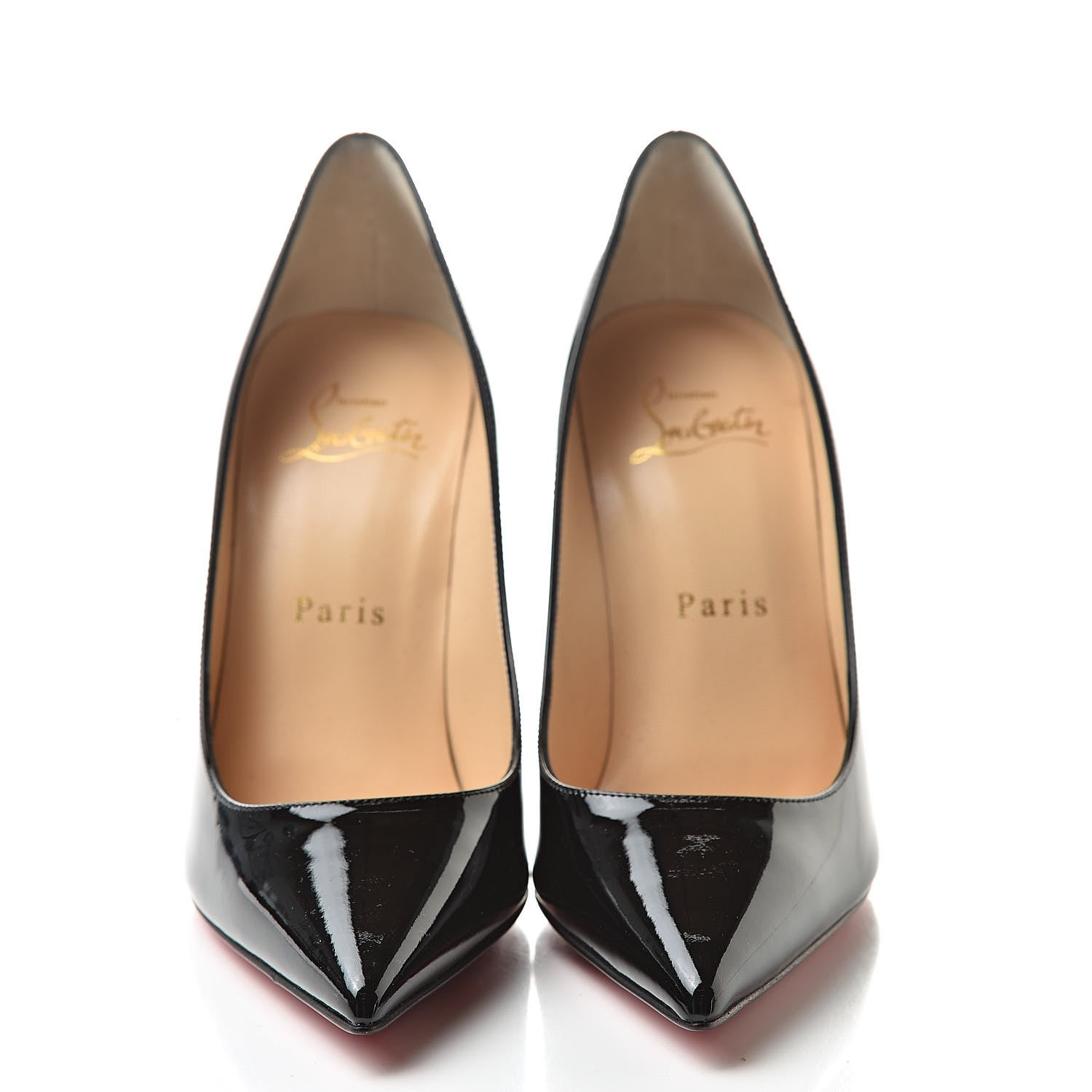 Christian Louboutin Patent Kate100 Pumps 35.5 Black 2 of 7