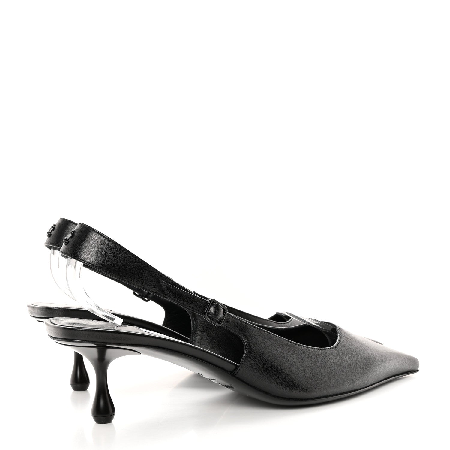 Jimmy Choo Nappa Amel 50 Slingback Pumps 41.5 Black 5 of 12