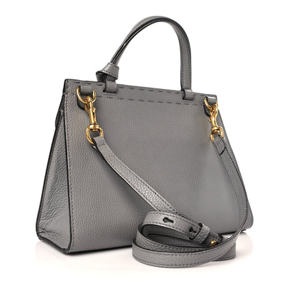 Gucci Cellarius Calfskin Mini GG Marmont Top Handle Bag Deep Grey 3 of 9