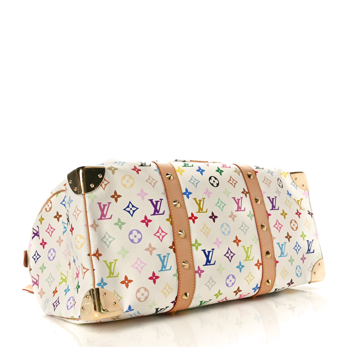 Monogram Multicolor Keepall 45 White