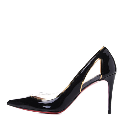Christian Louboutin Patent PVC Specchio Cosmo 554 100 Pumps 37 Black 1 of 10