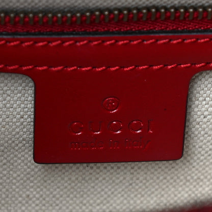 Gucci Knight Calfskin Medium GG Marmont Chain Handle Bag Hibiscus Red 6 of 11