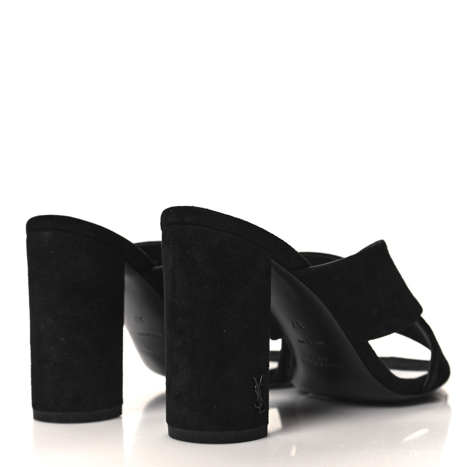 Saint Laurent Suede LouLou Mules 37 Black 4 of 9