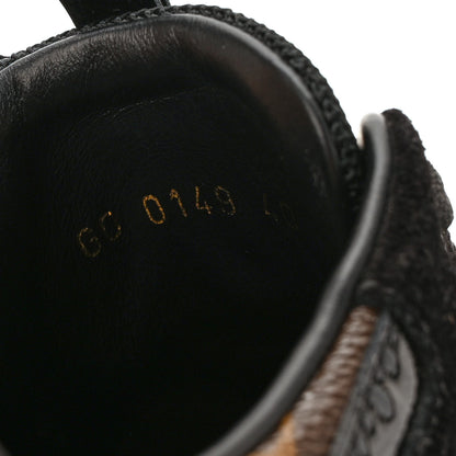 Louis Vuitton Suede Monogram Run Away Sneakers 40 Black 8 of 8