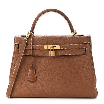 Hermes Togo Kelly Retourne 32 Gold 1 of 13