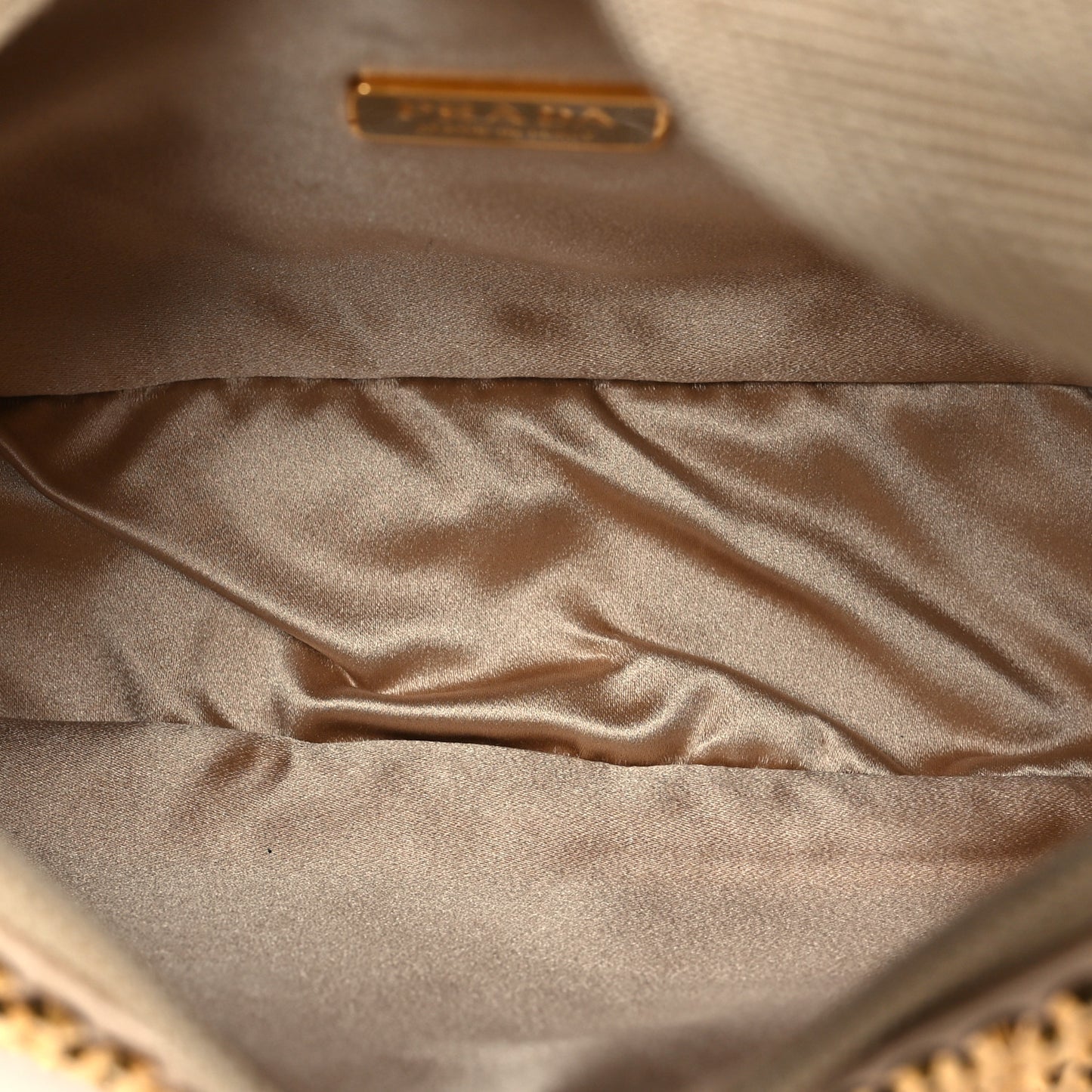 Satin Crystal Mini Re-Edition 2000 Bag Platino