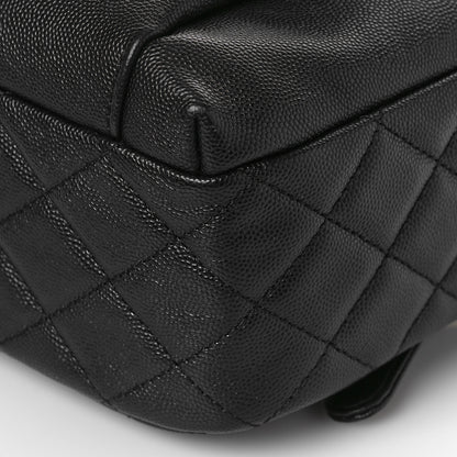 Chanel Caviar Quilted Medium Zip Around Backpack Black 9 of 9