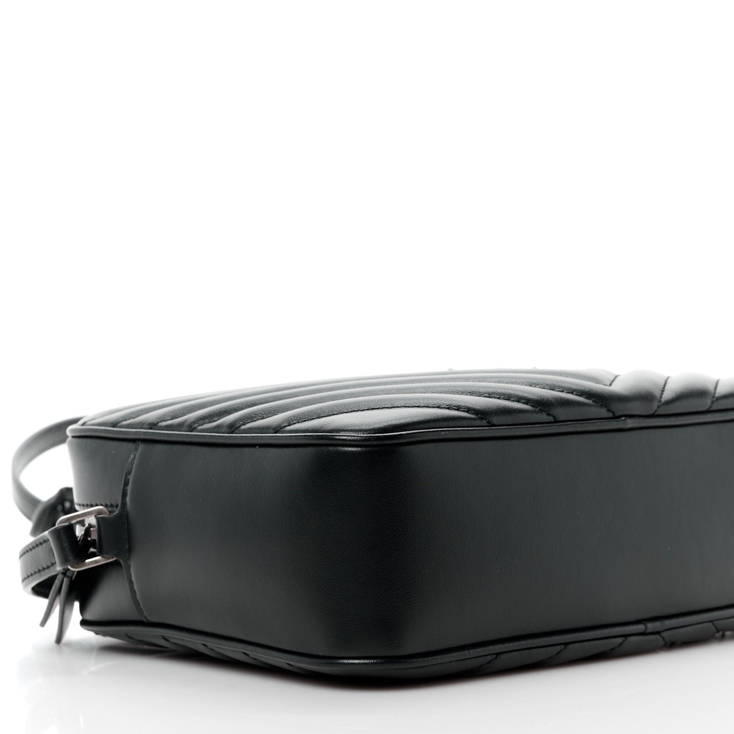 Calfskin Matelasse Monogram Lou Camera Bag Black