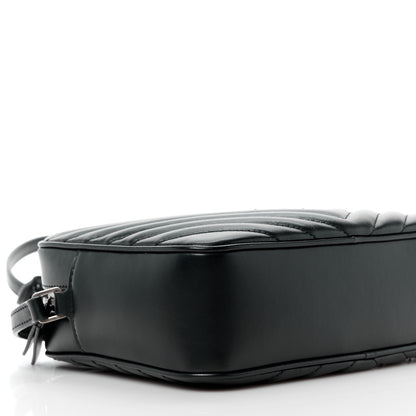 Saint Laurent Calfskin Matelasse Monogram Lou Camera Bag Black 9 of 11