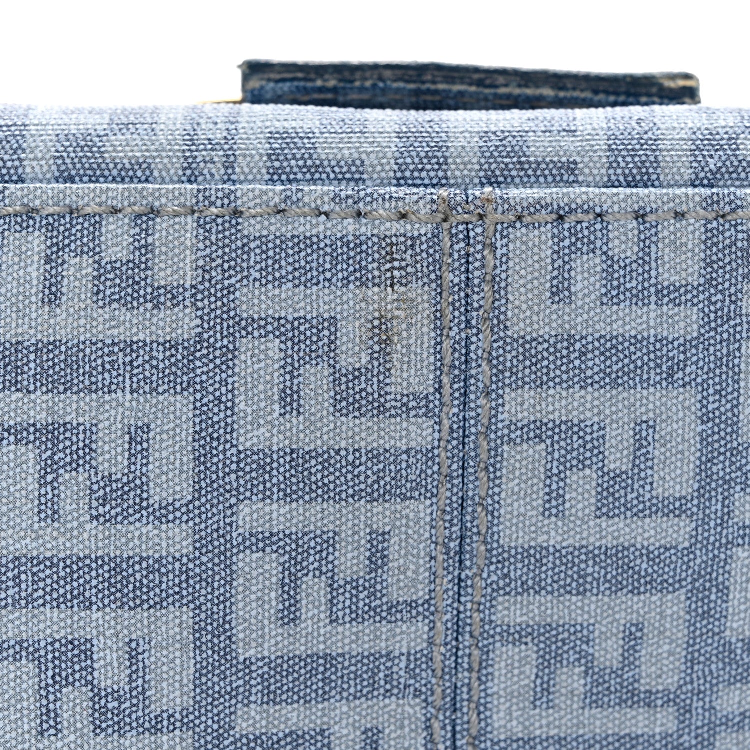 Fendi Zucchino Spalmati Forever Mini Mama Baguette Celeste 13 of 14