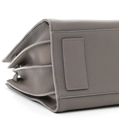 Saint Laurent Grained Calfskin Small Supple Sac De Jour Mouse Grey 9 of 10