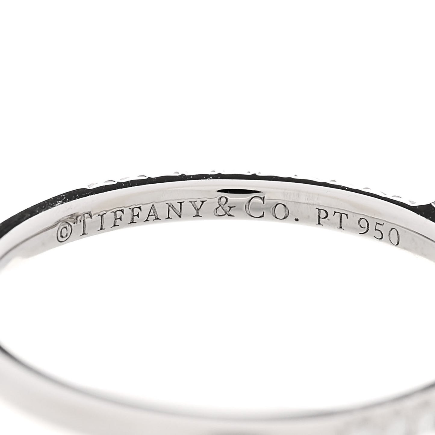 Platinum Diamond Fleur de Lis Band Ring 52 6