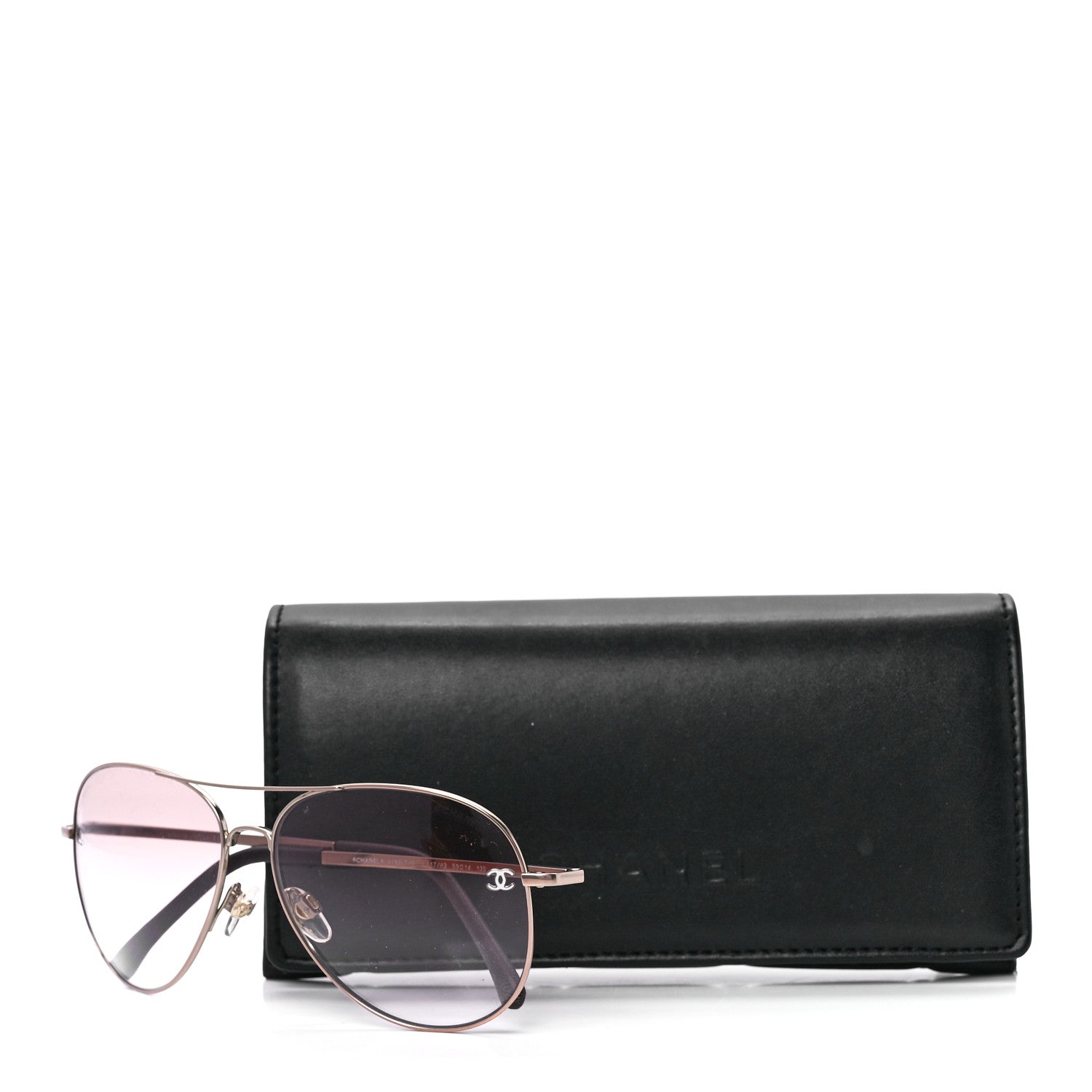 Chanel Metal Aviator CC Sunglasses 4189-T-Q Pink 8 of 8
