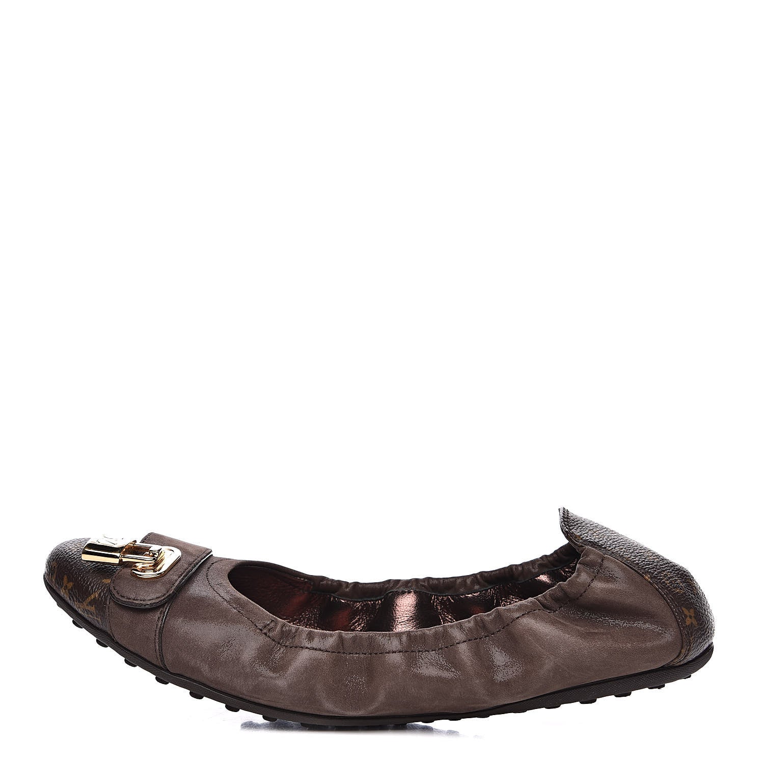 Louis Vuitton Monogram Suede Lucky Ballerina Flats 39 Brown 1 of 8