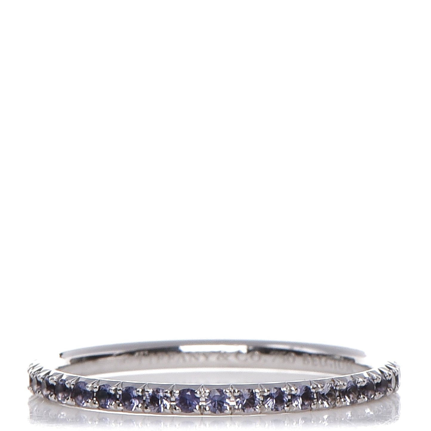 18K White Gold Iolite Metro Ring 4.5