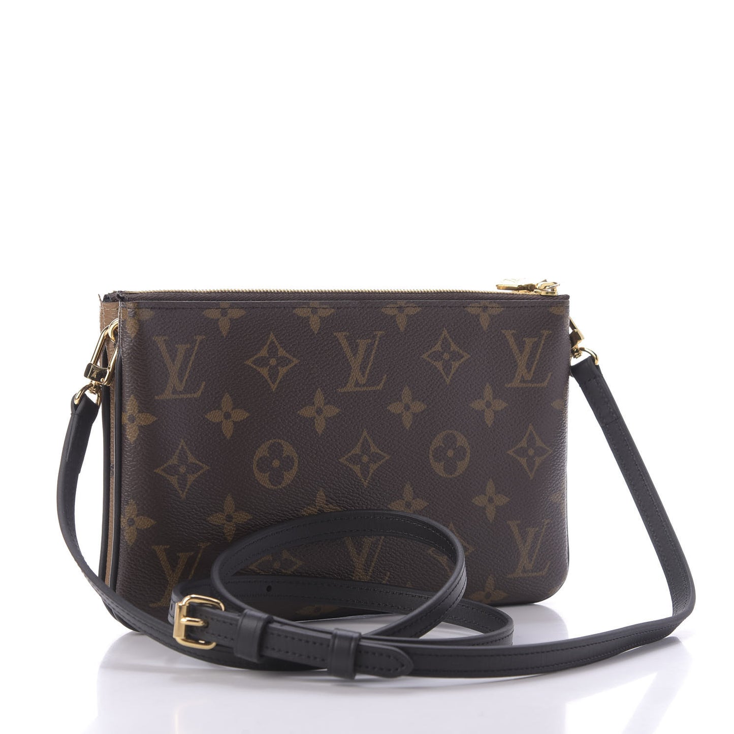 Reverse Monogram Giant Double Zip Pochette