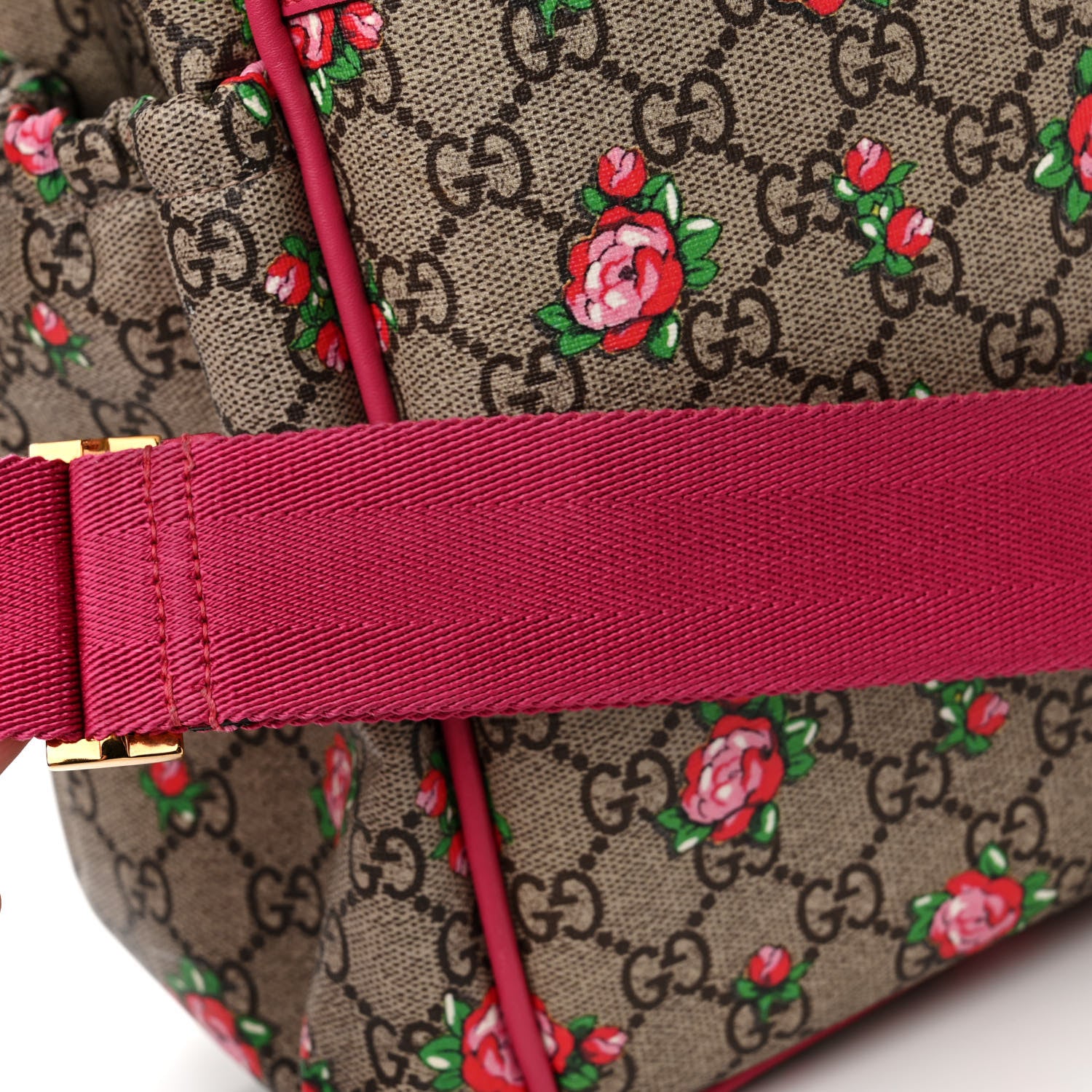 Gucci GG Supreme Monogram Rose Bud Diaper Bag Pink 18 of 22