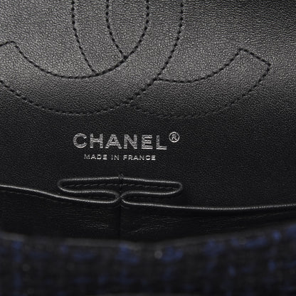 Chanel Tweed Quilted 2.55 Reissue 226 Flap Blue Black 5 of 13