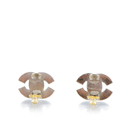 Chanel Crystal CC Clip On Earrings Silver 3 of 4