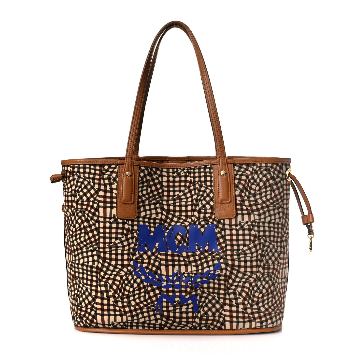 Visetos Medium Liz Reversible Shopper Tote Cognac