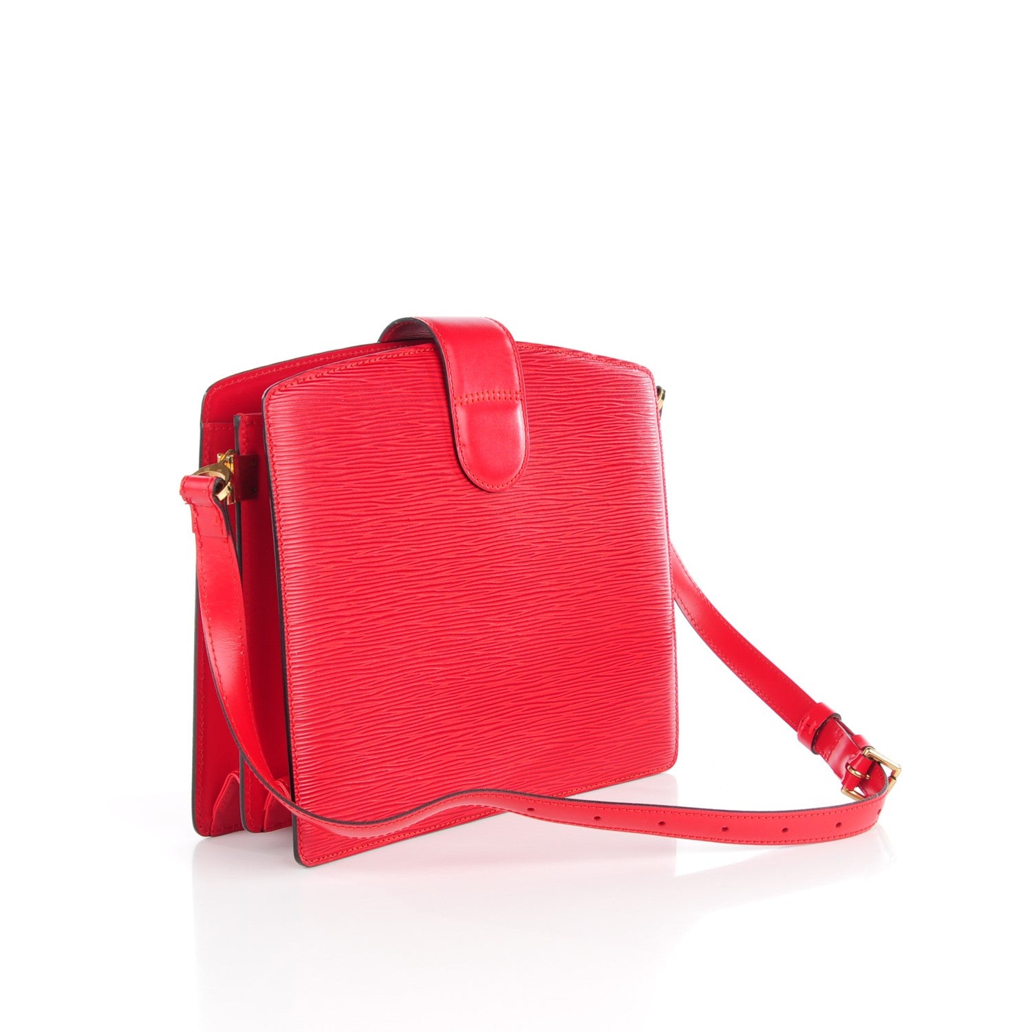 Louis Vuitton Epi Capucines Castillan Red 3 of 7