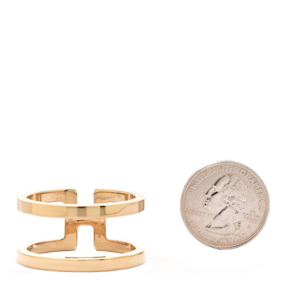 Hermes Permabrass H En Rond Scarf Ring Gold 2 of 4