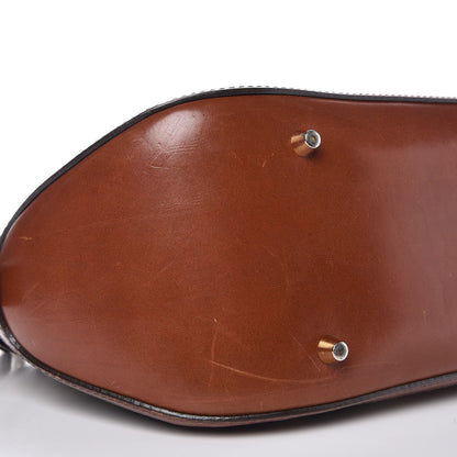 Burberry Bridle Calfskin House Check Small Orchard Bowling Bag Deep Claret 10 of 12