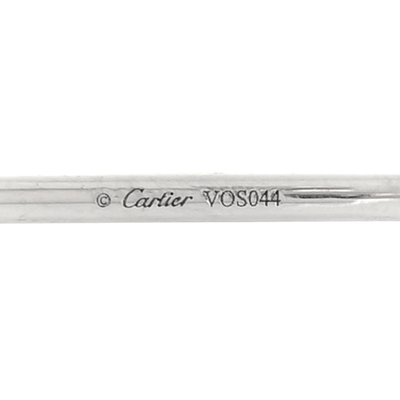 Cartier 18K White Gold Diamond XS D'Amour Earrings 4 of 5