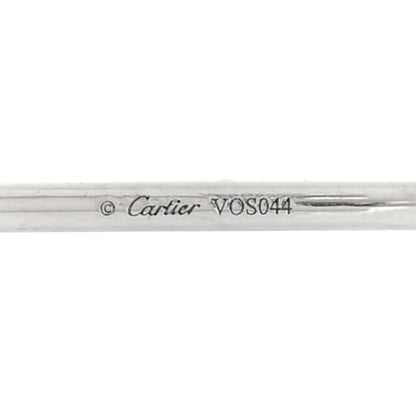 Cartier 18K White Gold Diamond XS D'Amour Earrings 4 of 5