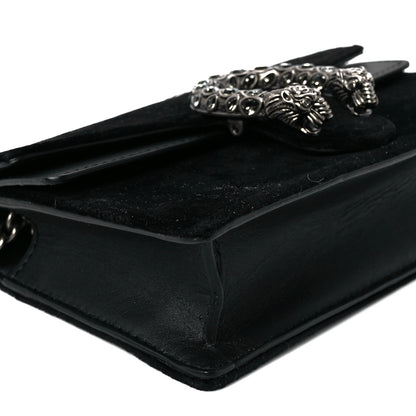Gucci Velvet Super Mini Dionysus Shoulder Bag Black 9 of 10