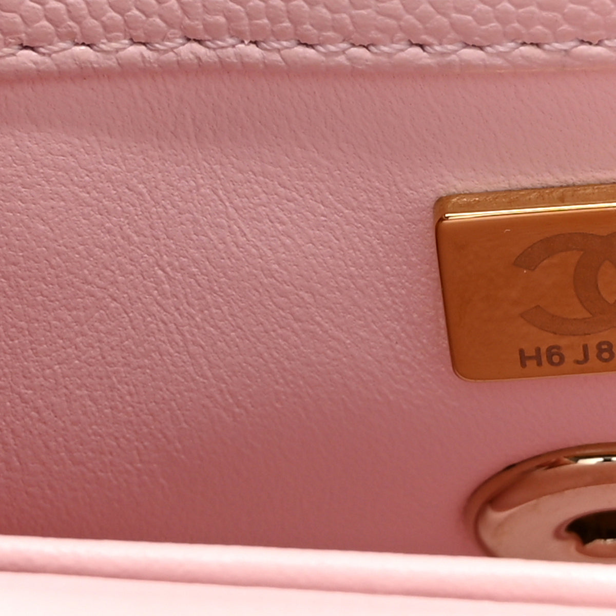 Chanel Caviar Quilted Extra Mini Coco Handle Flap Light Pink 7 of 10