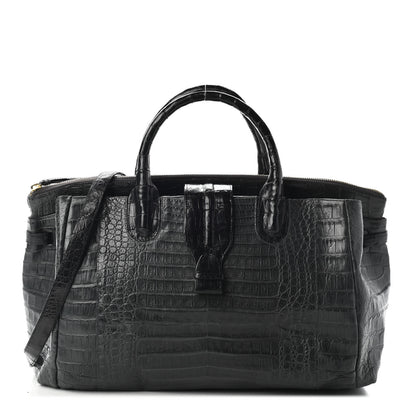 Nancy Gonzalez Crocodile Cristina Satchel Dark Grey 1 of 8