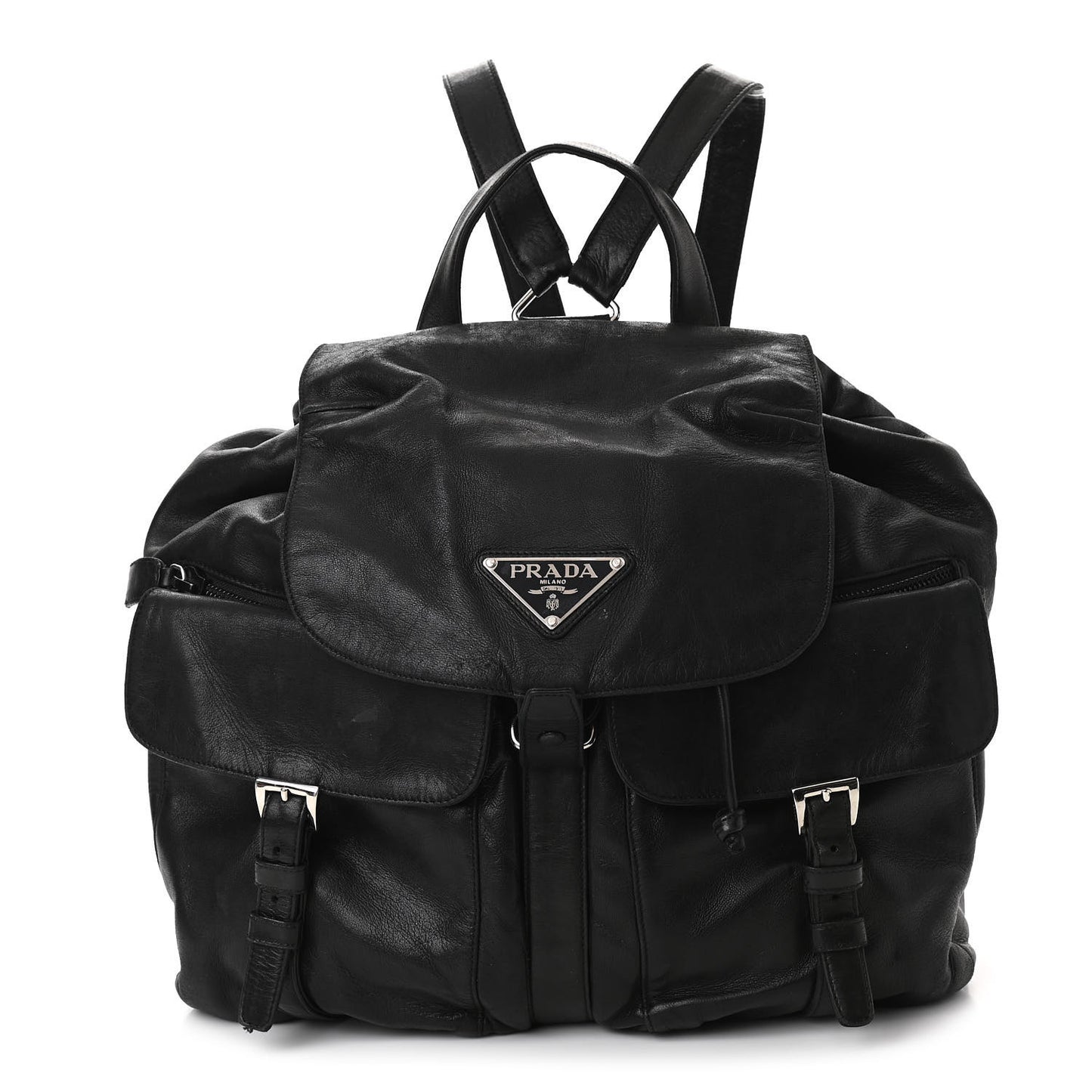 Calfskin Backpack Black
