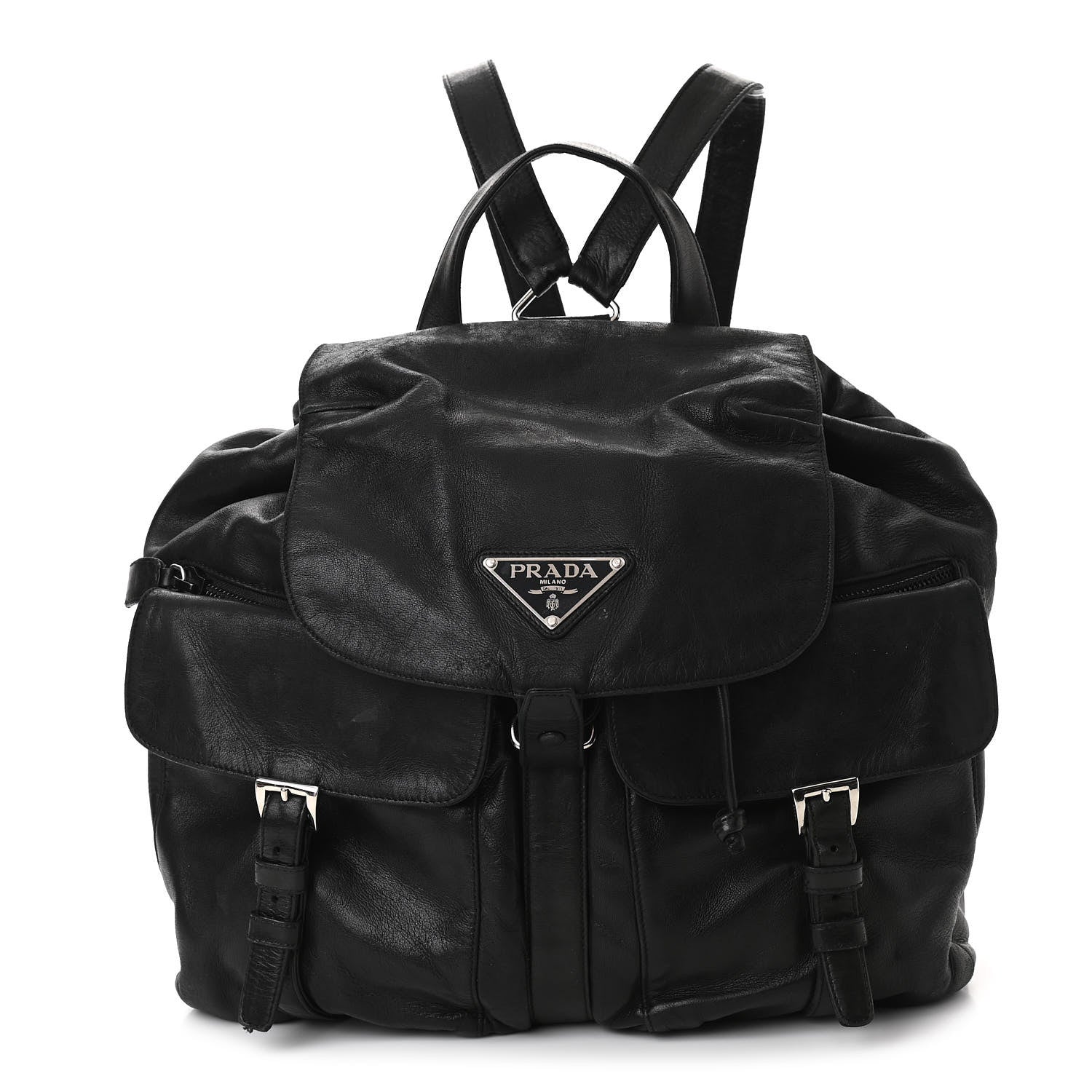 Prada Calfskin Backpack Black 1 of 15