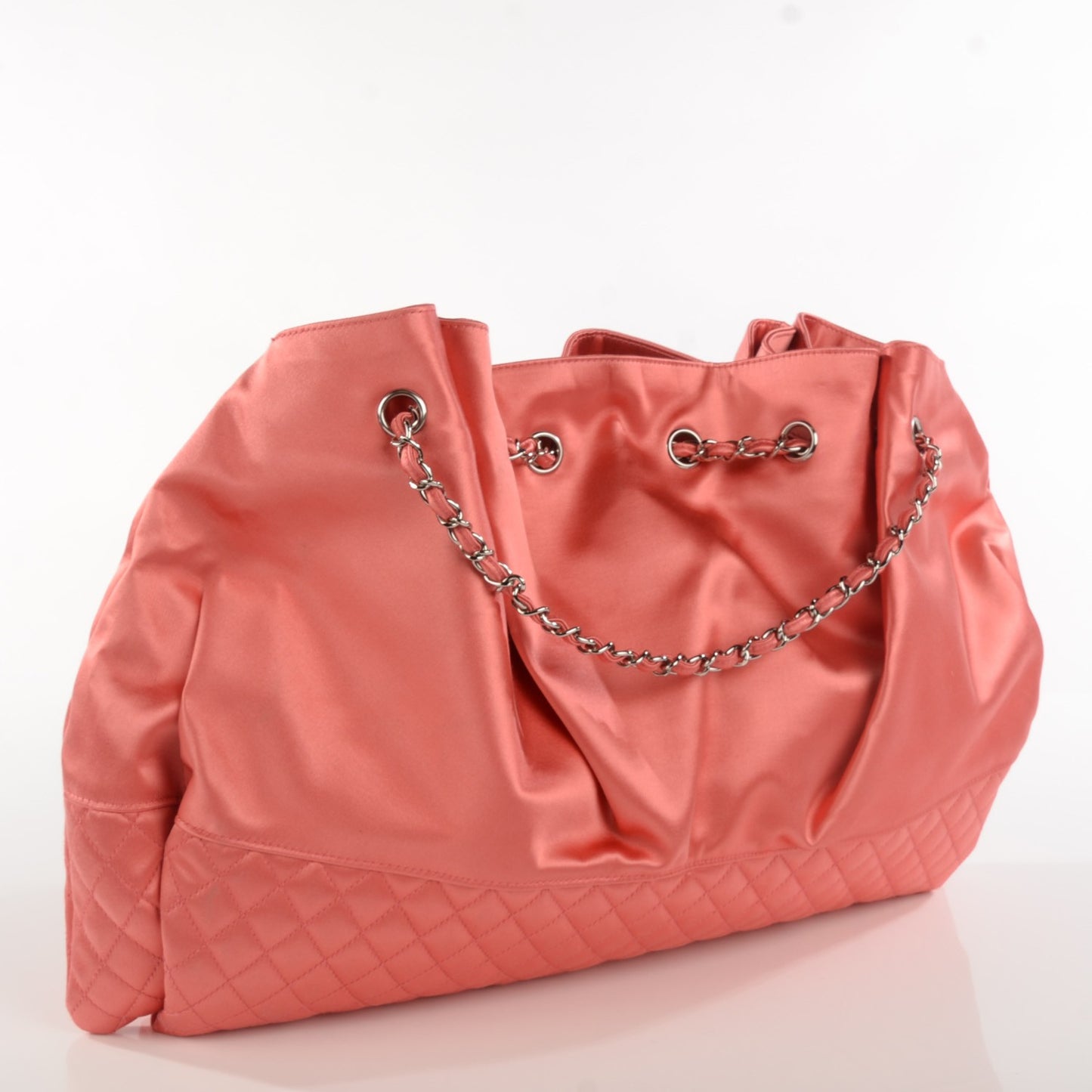 Satin Melrose Cabas Light Red