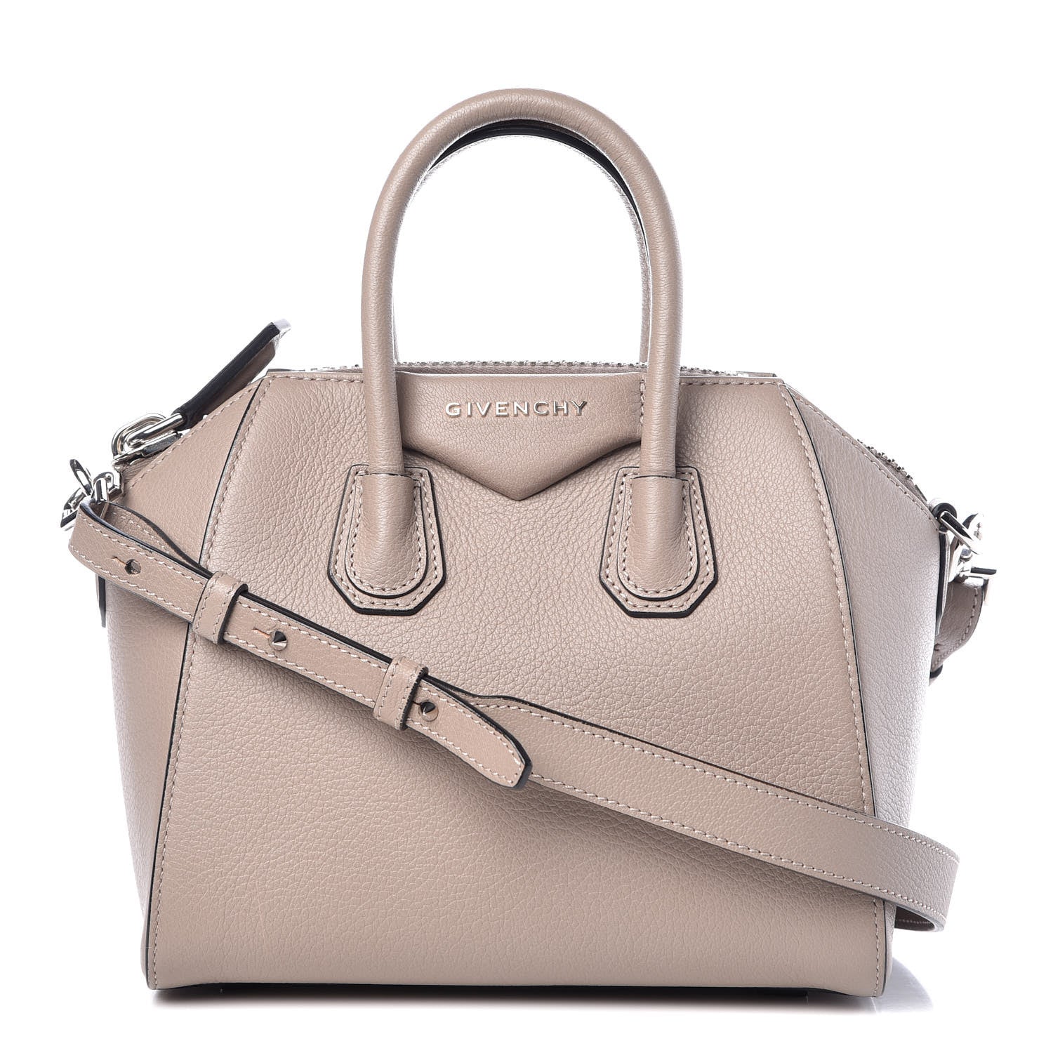 Givenchy Sugar Goatskin Mini Antigona Mastic 1 of 17