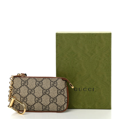 Gucci GG Supreme Monogram Key Case Beige Ebony Cuir 9 of 9
