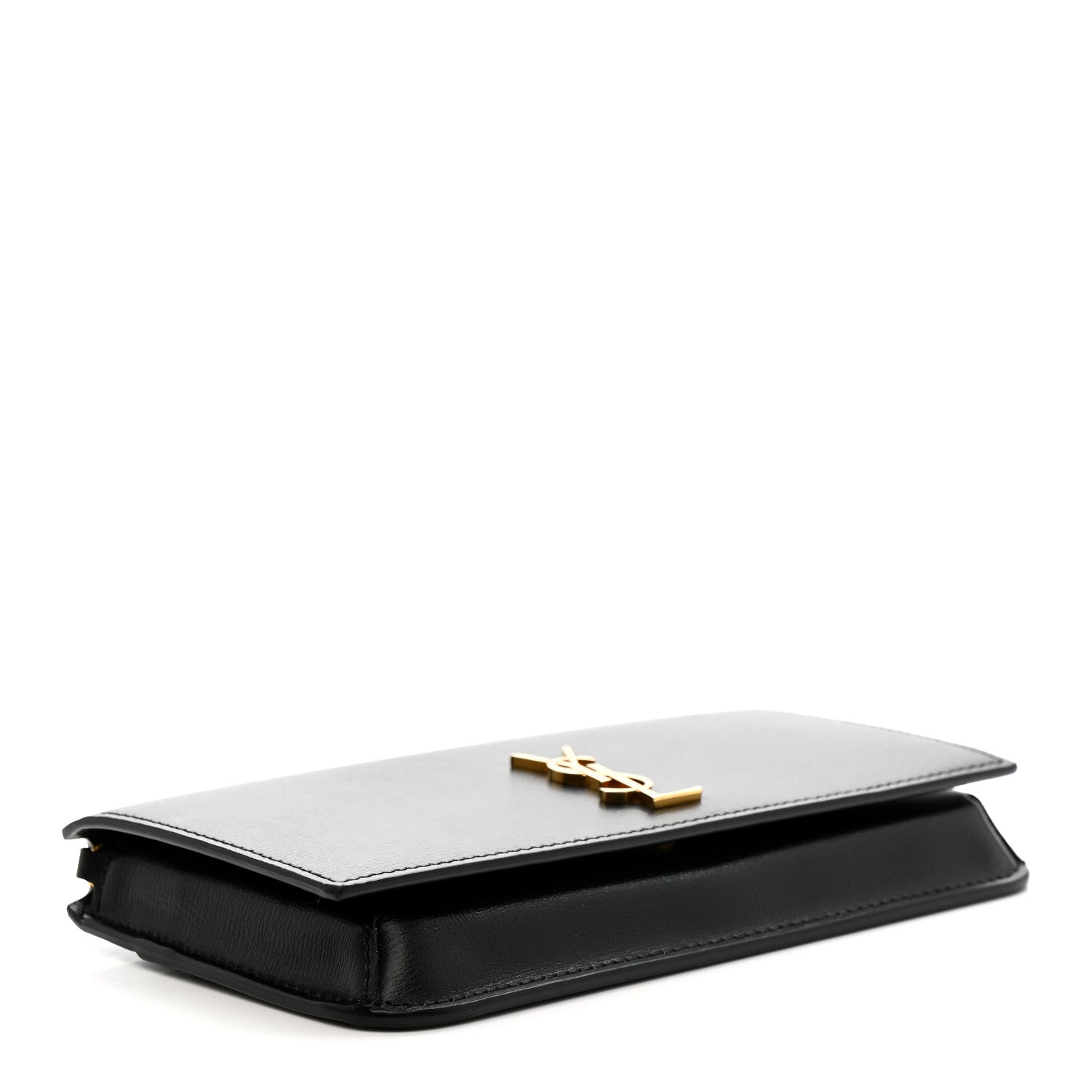 Saint Laurent Smooth Calfskin Monogram Phone Holder Crossbody Black 4 of 6